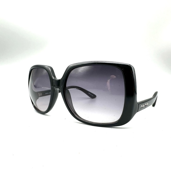 Miu Miu Oversized Black Sunglasses SMU031 /S IAB3M1 59-17-130